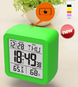 Original Design Big Digital Display with Thermometer and Hygrometer Calendar Clock