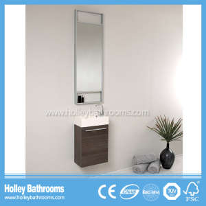 Compact Wall Mounted MDF Melamine Finished Bathroom Vanity (BF362D)